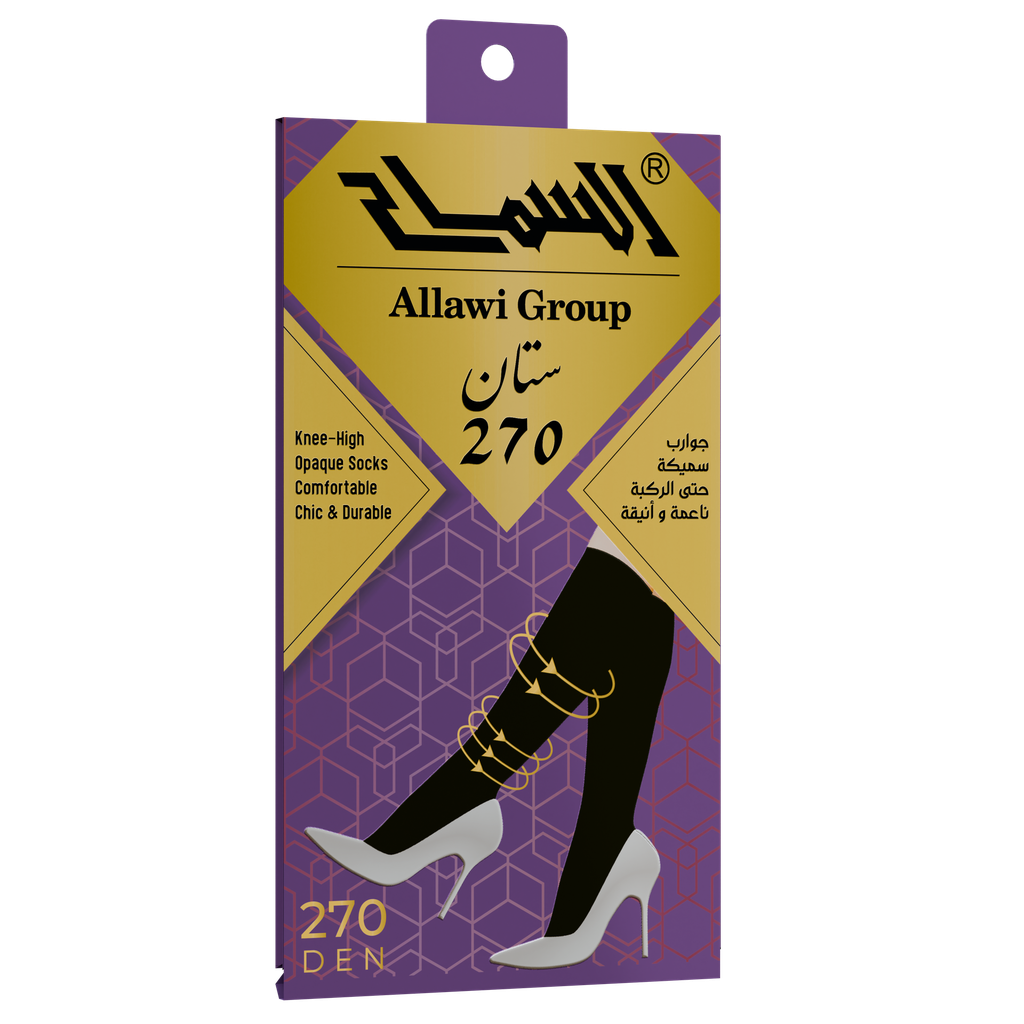 Knee-High Opaque Socks 270 Den