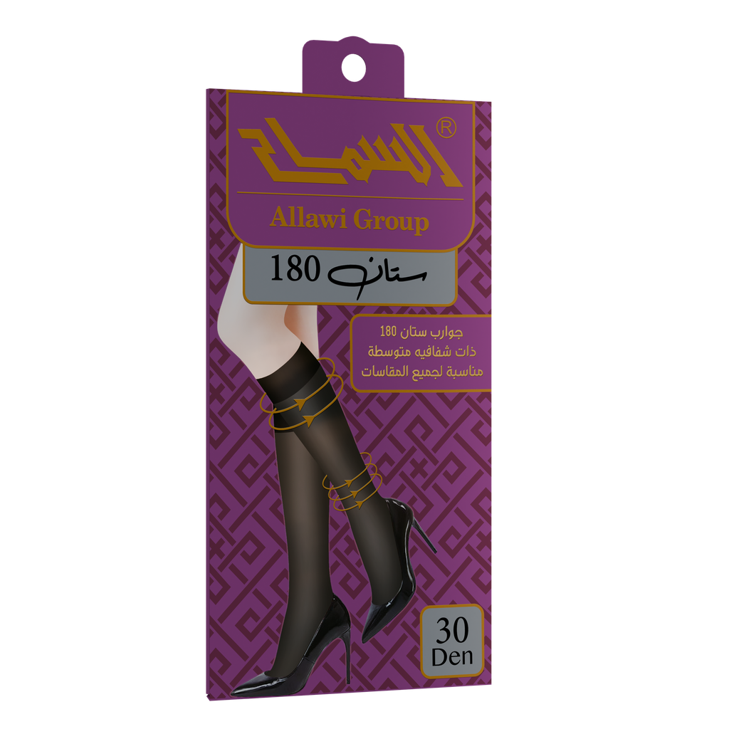 "Satin" Knee-High 30 Den Sheer Socks