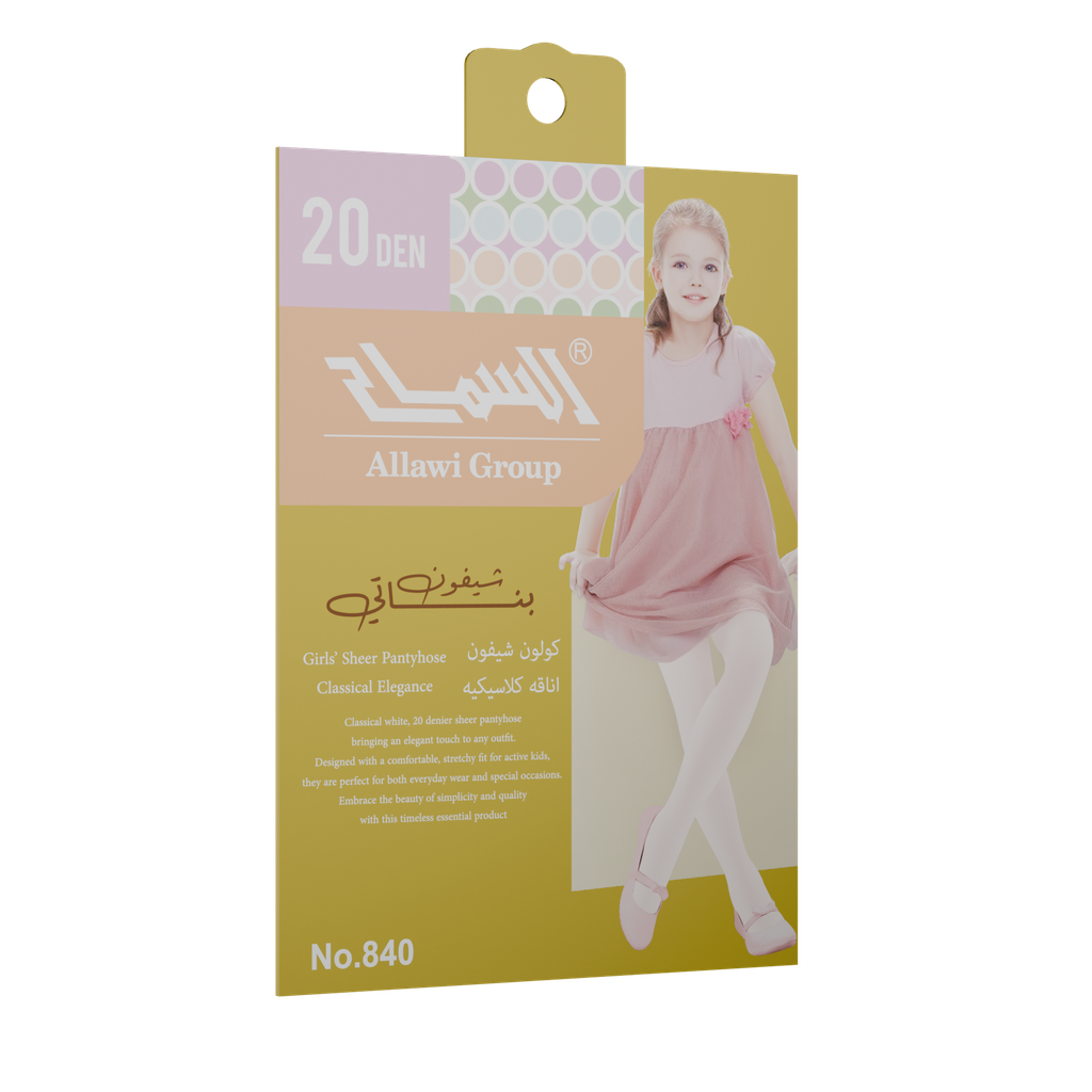 "Chiffon" Girl's Plain Pantyhose