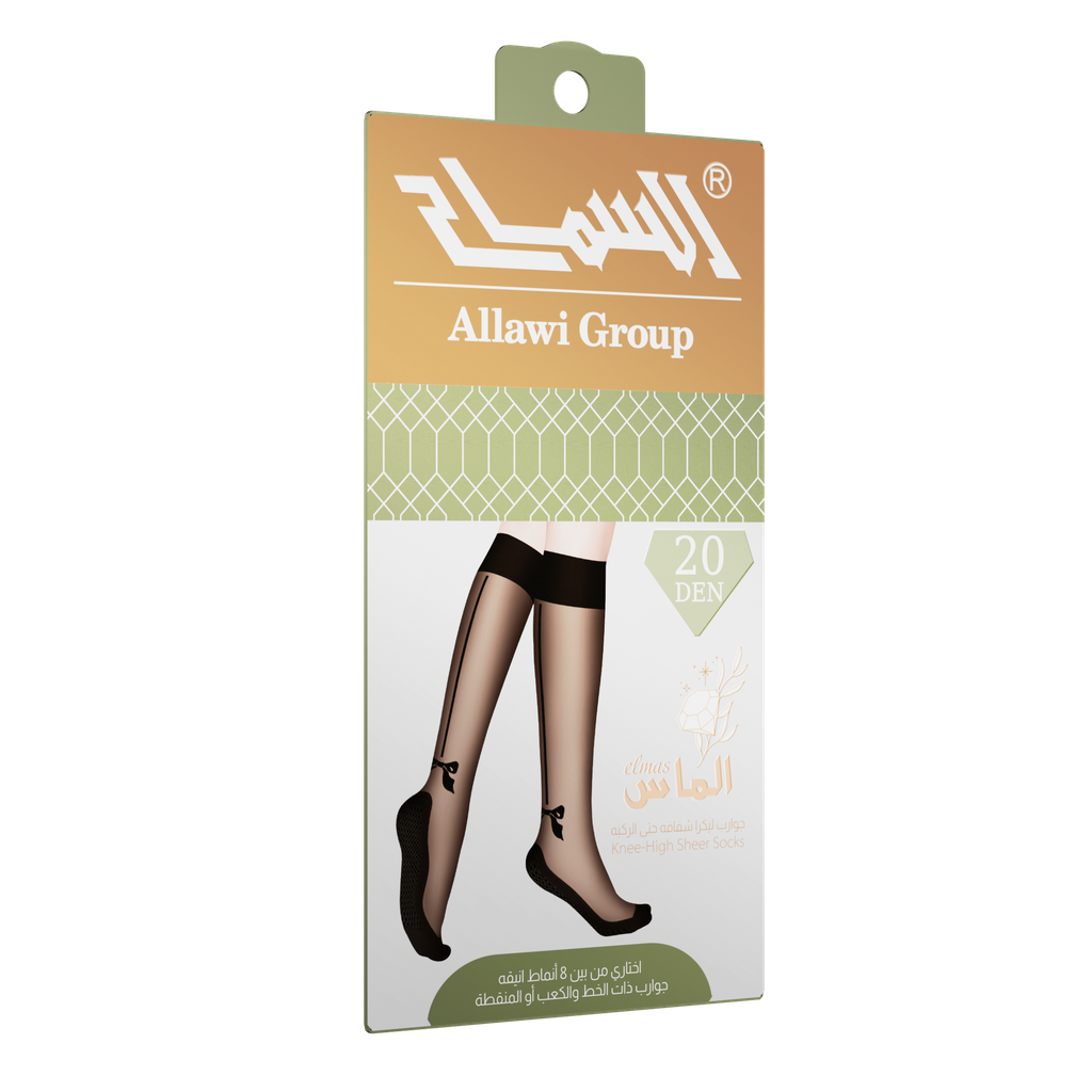 Patterned Knee-High Socks 20 Den