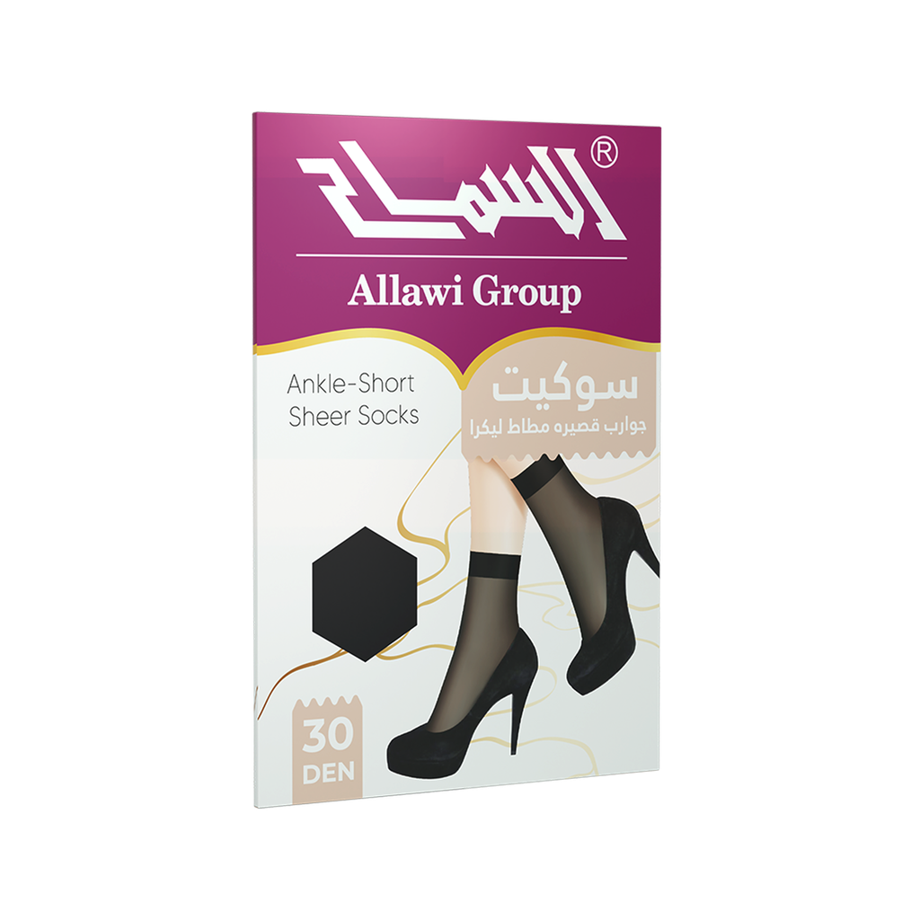 Ankle-Short Sheer Socks 30 Den