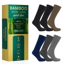 Men Bambo Mid-Crew Perfumed Socks - 6 Pairs